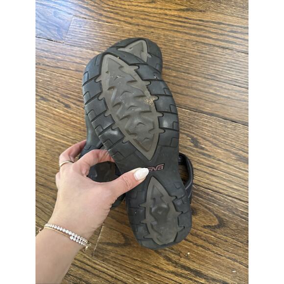 TEVA Tirra Sandals Size 9 Black Grey Purple Hiking Outdoor Walking - Picture 5 of 6